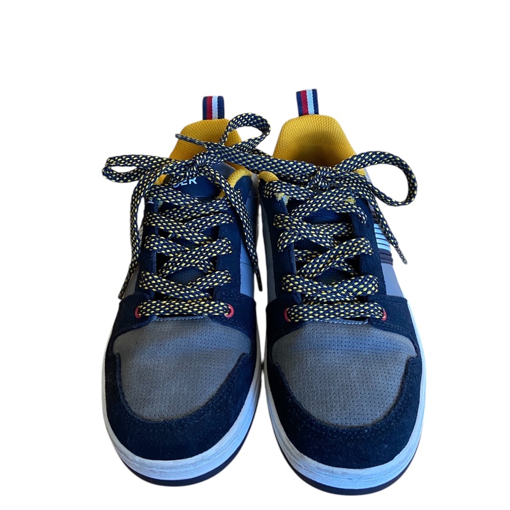 Tommy Hilfiger Navy and Yellow Sneakers